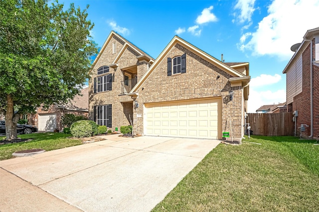 18827 Waverly Springs Ln, Cypress, TX 77429 - view of front of home featuring driveway, a garage, and brick siding