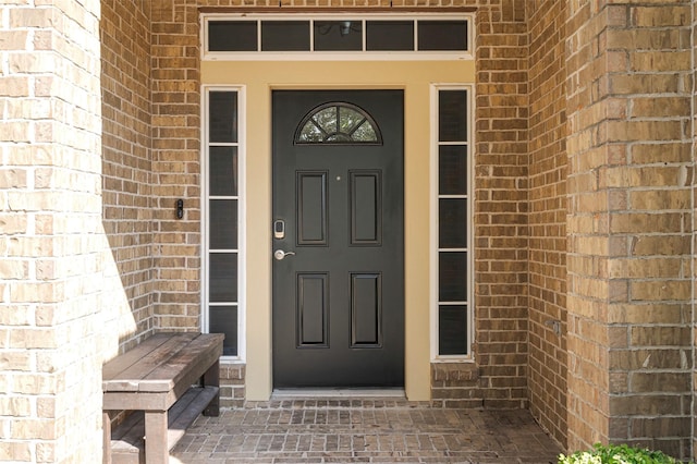 18827 Waverly Springs Ln, Cypress, TX 77429 - doorway to property featuring brick siding