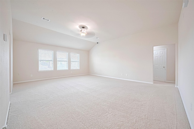 18827 Waverly Springs Ln, Cypress, TX 77429 - unfurnished room featuring vaulted ceiling, light colored carpet, and baseboards