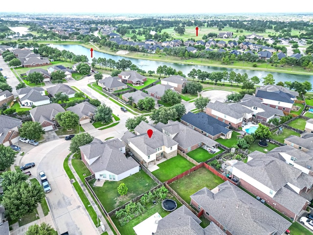 18827 Waverly Springs Ln, Cypress, TX 77429 - aerial view of residential area featuring a large body of water