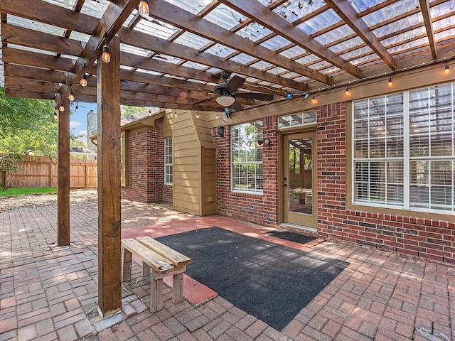 3910 Echo Mountain Dr, Kingwood, TX 77345 - view of patio / terrace featuring a pergola