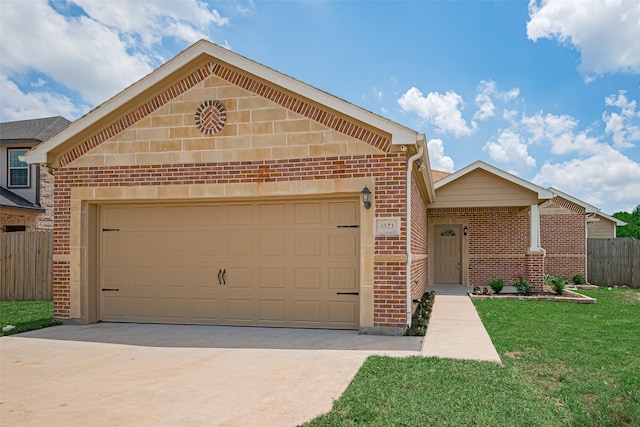 4523 Nexus Rd, Houston, TX 77053 - view of front of house featuring brick siding, concrete driveway, and an attached garage