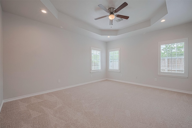 4523 Nexus Rd, Houston, TX 77053 - empty room with healthy amount of natural light, recessed lighting, a ceiling fan, baseboards, and light carpet