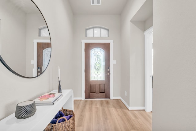 28403 Hannahs Harbor Ln, Katy, TX 77494 - foyer featuring light wood-style flooring and baseboards