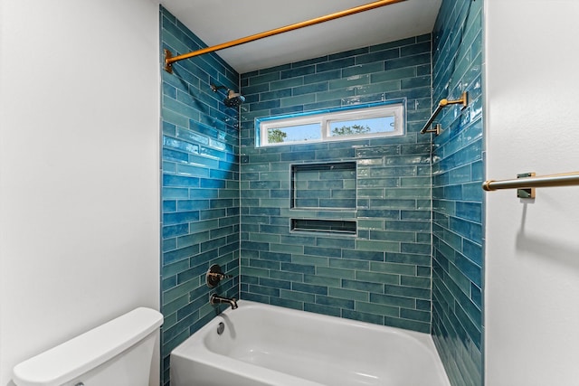 14 Brywood Pl, The Woodlands, TX 77382 - bathroom with toilet and shower / tub combination