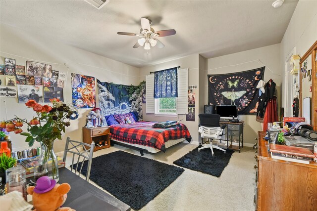 3310 Ralston Edge Ln, Houston, TX 77059 - bedroom with carpet floors and ceiling fan