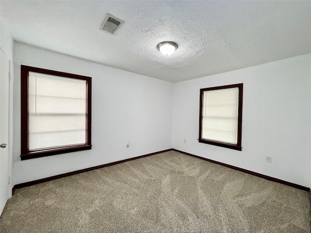 6802 Crestridge St, Houston, TX 77033 - unfurnished room featuring plenty of natural light, carpet floors, baseboards, and a textured ceiling