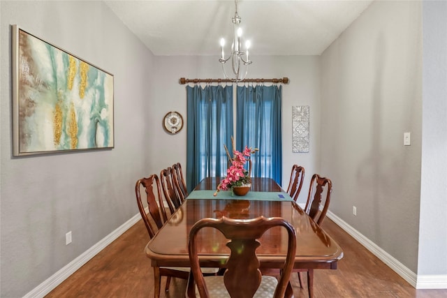 37 N Erik Dr, Angleton, TX 77515 - dining space with wood finished floors and a chandelier