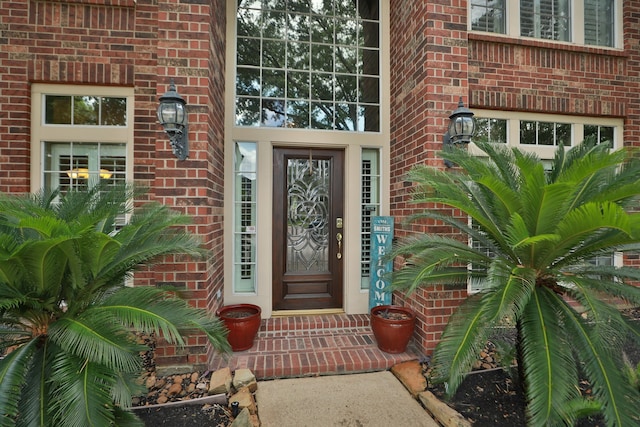 16342 Granite Park Ct, Cypress, TX 77429 - view of exterior entry featuring brick siding