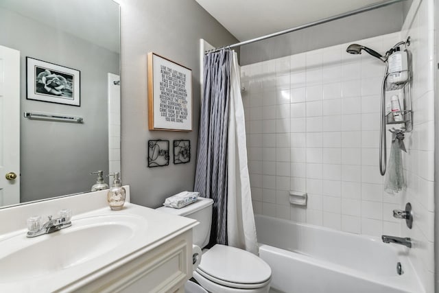 16342 Granite Park Ct, Cypress, TX 77429 - bathroom with toilet, vanity, and shower / bath combo