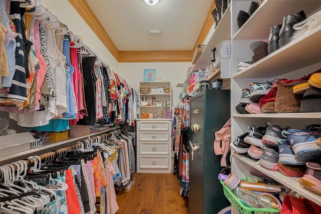 12214 Francel Ln, Cypress, TX 77429 - spacious closet with wood finished floors
