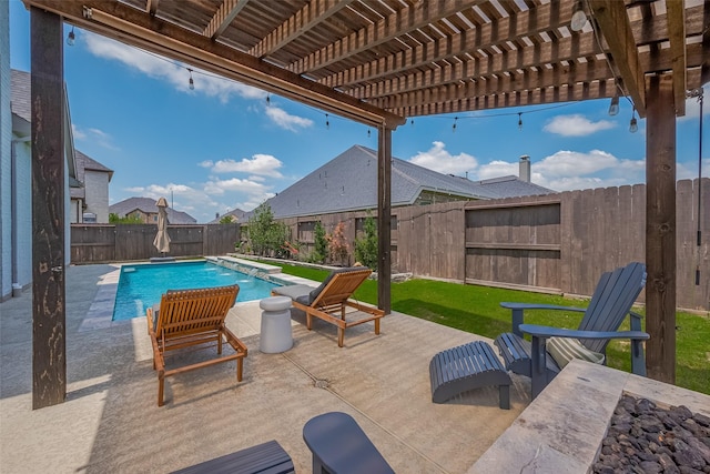 29118 Sage Trace Ct, Fulshear, TX 77441 - fenced backyard featuring a pergola and a patio