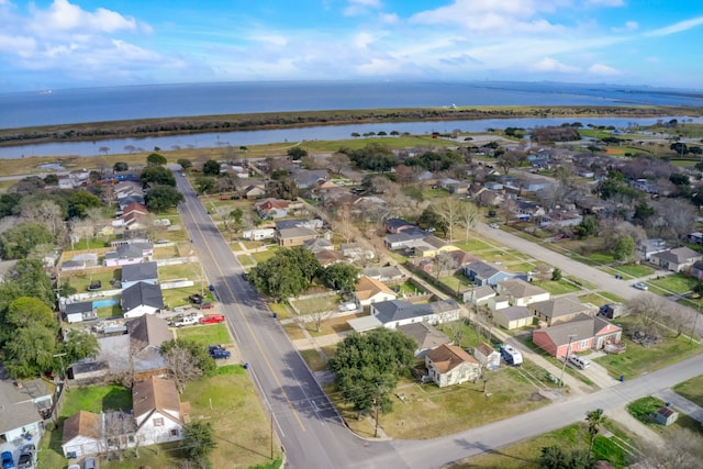 104 18th Ave N, Texas City, TX 77590 - aerial view of property's location featuring a large body of water and nearby suburban area