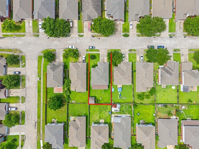 13911 Fraser Lake Ln, Houston, TX 77083 - aerial view of residential area with property boundaries highlighted