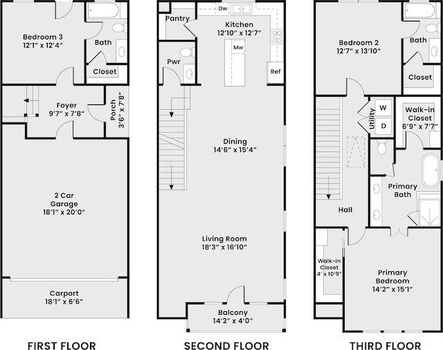 3516 Piney Woods Dr, Houston, TX 77018 - floor plan / room layout