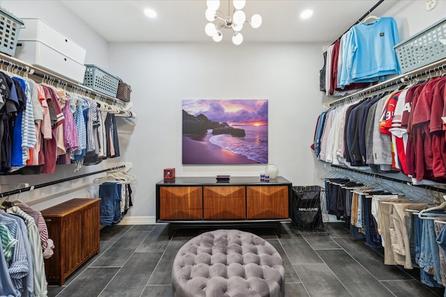 22719 Arbor Stream Dr, Katy, TX 77450 - walk in closet with a chandelier