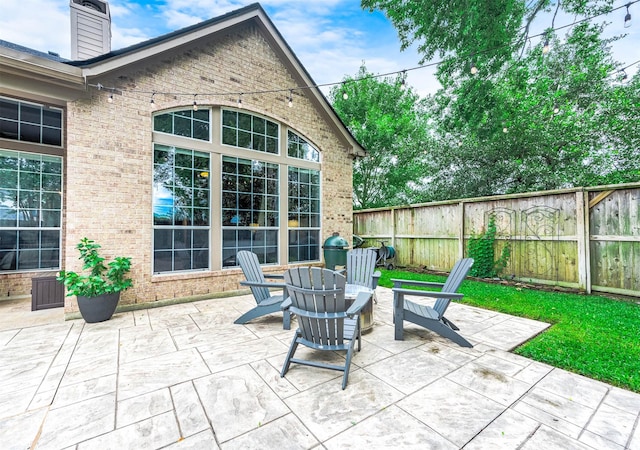4322 Cannondale Ln, Katy, TX 77450 - fenced backyard with a patio area