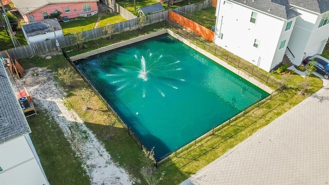 418 Yale Oaks Ln, Houston, TX 77091 - view of pool featuring a fenced backyard
