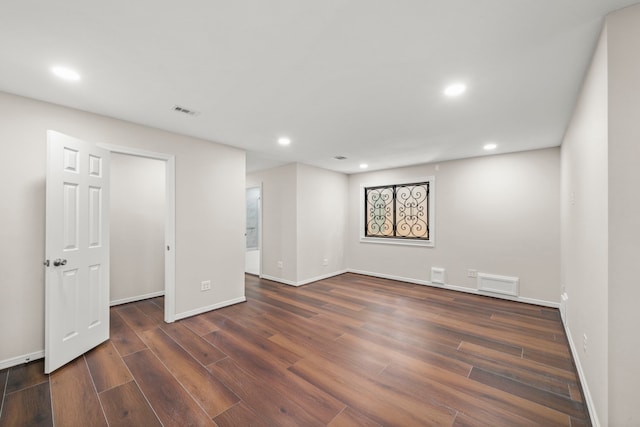 4023 Breakwood Dr, Houston, TX 77025 - unfurnished room with recessed lighting, wood finished floors, and baseboards