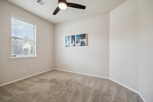 13303 Bomoseen Lake Rd, Houston, TX 77044 - carpeted empty room with ceiling fan and baseboards