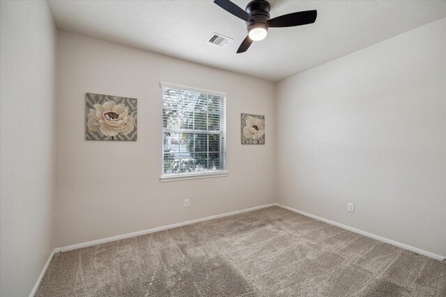 13303 Bomoseen Lake Rd, Houston, TX 77044 - empty room featuring carpet floors, ceiling fan, and baseboards