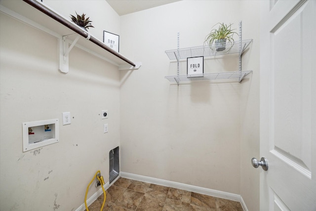 13303 Bomoseen Lake Rd, Houston, TX 77044 - washroom with washer hookup, electric dryer hookup, and baseboards