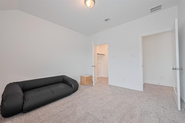 21307 Metallic Blue Dr, Cypress, TX 77433 - sitting room with carpet, baseboards, and lofted ceiling