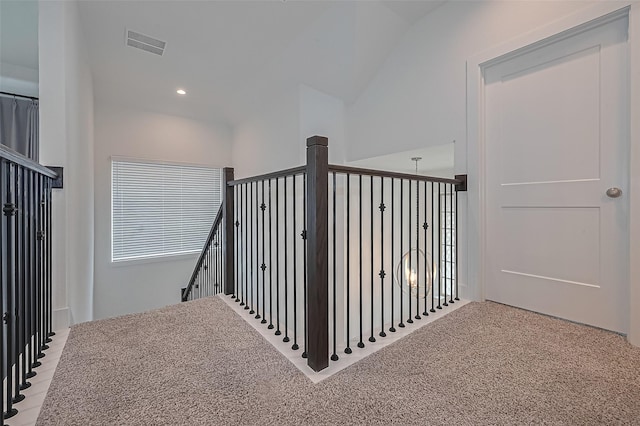 21307 Metallic Blue Dr, Cypress, TX 77433 - stairway featuring recessed lighting