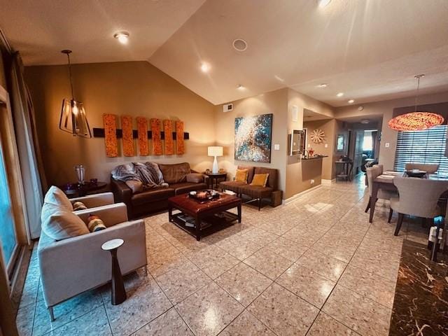 12660 Hillcrest Rd Unit 2203, Dallas, TX 75230 - lobby with vaulted ceiling and recessed lighting