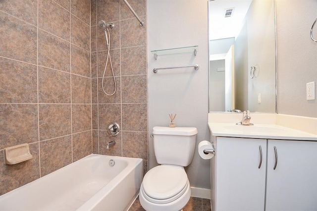 6935 Yellowstone Way Dr, Houston, TX 77054 - full bath with vanity, toilet, bathing tub / shower combination, and baseboards