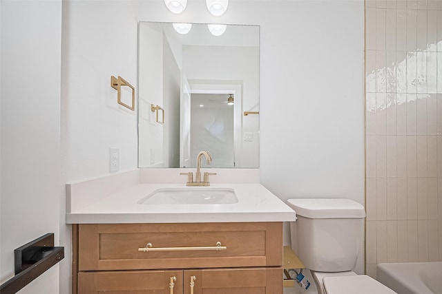 6023 Maybell, Houston, TX 77091 - bathroom with toilet and vanity