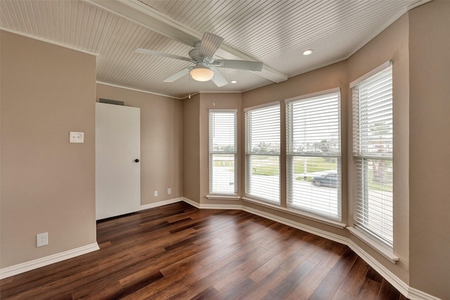 1302 Tiki Dr, Tiki Island, TX 77554 - unfurnished room featuring plenty of natural light, baseboards, and recessed lighting