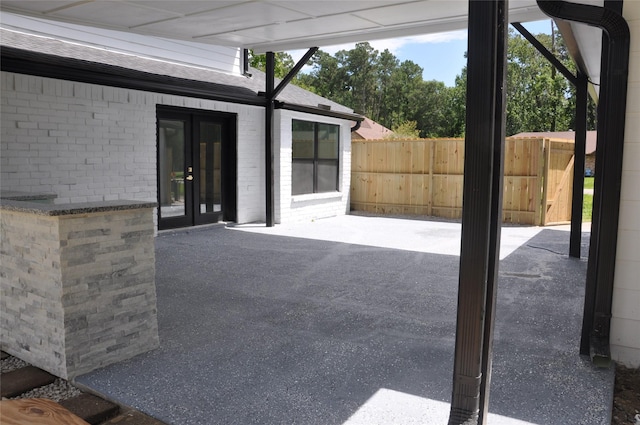 2522 Cassius Ct, New Caney, TX 77357 - view of patio / terrace with french doors