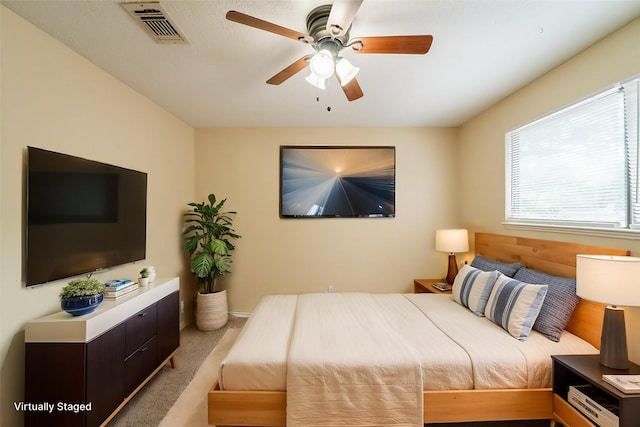 6914 Coral Ridge Rd, Houston, TX 77069 - bedroom featuring carpet floors and a ceiling fan