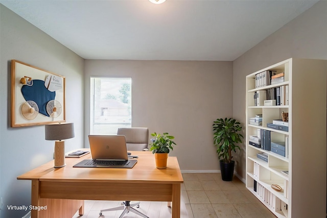 3614 Cheaney Dr, Houston, TX 77066 - office space with baseboards and light tile patterned flooring
