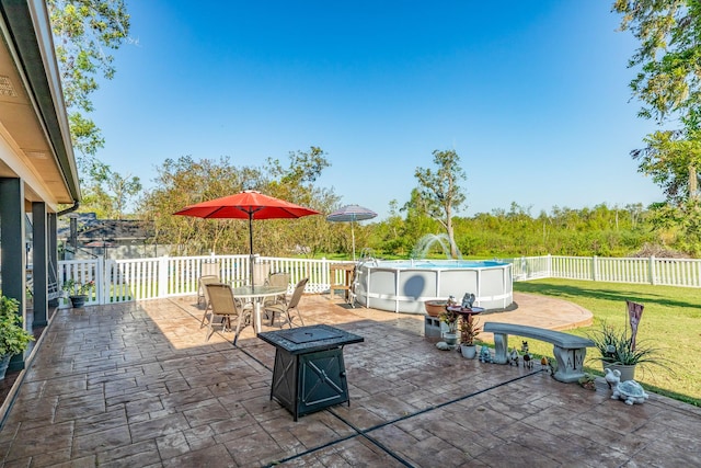 350 Pecan Estates Rd, Angleton, TX 77515 - view of patio / terrace with outdoor dining area
