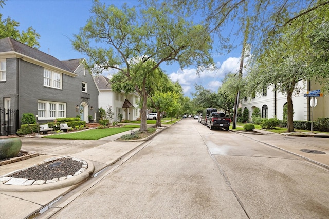 4019 Browning St, Houston, TX 77005 - view of concrete road featuring sidewalks and curbs