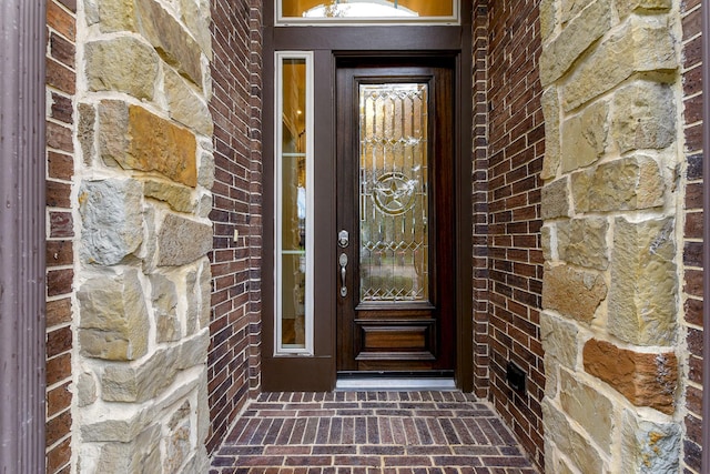 29306 Lovegrass Ct, Katy, TX 77494 - view of exterior entry with brick siding and stone siding