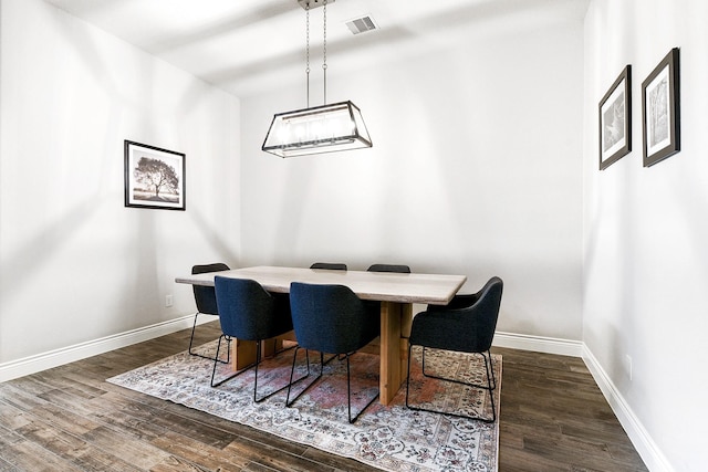 29306 Lovegrass Ct, Katy, TX 77494 - dining space featuring dark wood-type flooring and baseboards