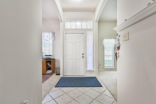 4934 Parkcrest Dr, La Porte, TX 77571 - tiled entryway featuring carpet