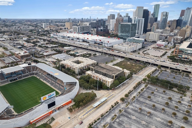 2706 Eado Edge Ct, Houston, TX 77020 - drone / aerial view of skyline and a main thoroughfare