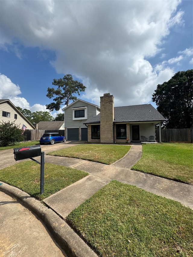 20806 Park Ridge Ct, Katy, TX 77450 - traditional-style house featuring a garage, driveway, a chimney, and brick siding