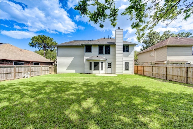 13727 Sablegarden Ln, Houston, TX 77014 - back of house featuring a chimney