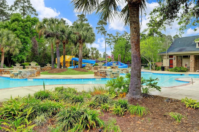 12427 Adams Ridge Ln, Humble, TX 77346 - community pool featuring a patio