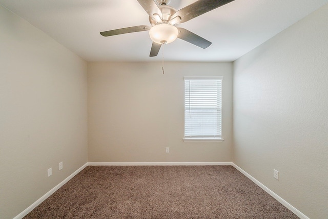1603 N City Oaks Ln, Houston, TX 77047 - unfurnished room featuring carpet, baseboards, and ceiling fan