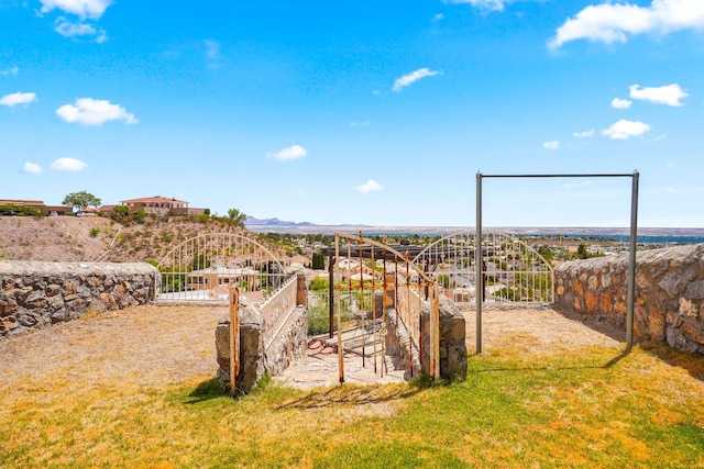 6574 Eagle Ridge Dr, El Paso, TX 79912 - view of yard featuring a mountain view