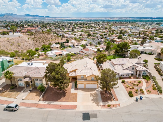 6574 Eagle Ridge Dr, El Paso, TX 79912 - aerial perspective of suburban area featuring a mountain backdrop
