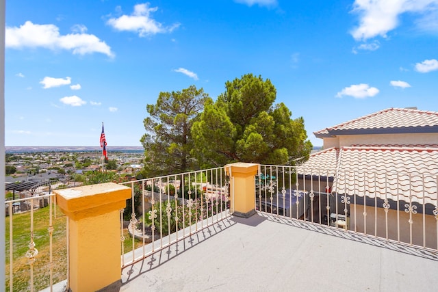 6574 Eagle Ridge Dr, El Paso, TX 79912 - view of patio featuring a balcony