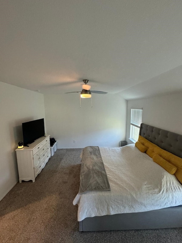 10026 Rose Mallow Ln, Magnolia, TX 77354 - bedroom with dark carpet and a ceiling fan