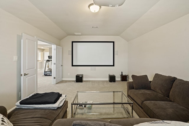 9810 Mount Whitney, Missouri City, TX 77459 - carpeted cinema room with vaulted ceiling and baseboards